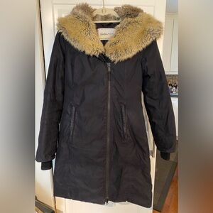 Aritzia Babaton Gillian Parka Winter Jacket Black Sz XXS